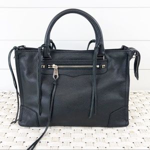 Rebecca Minkoff NWT Regan Leather Satchel Black